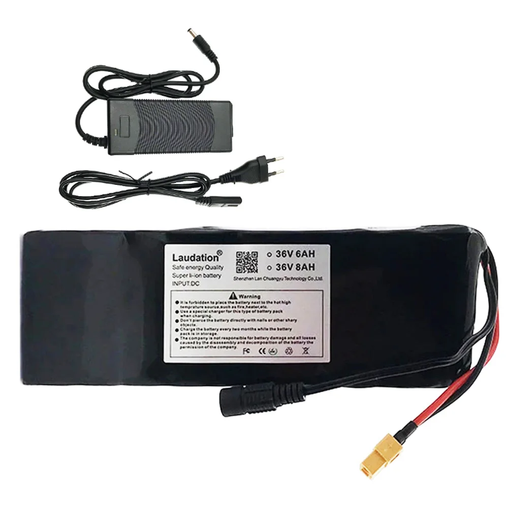 

Перезаряжаемый литиевый аккумулятор для электрического велосипеда, 18650,36 в 10 Ач, 10S 2P, подходит для электрических скутеров до 750 Вт.