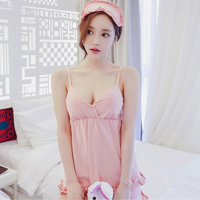 【More optional】летние пижамы для девочек топ с бретелькой на шее сексуальный комплект