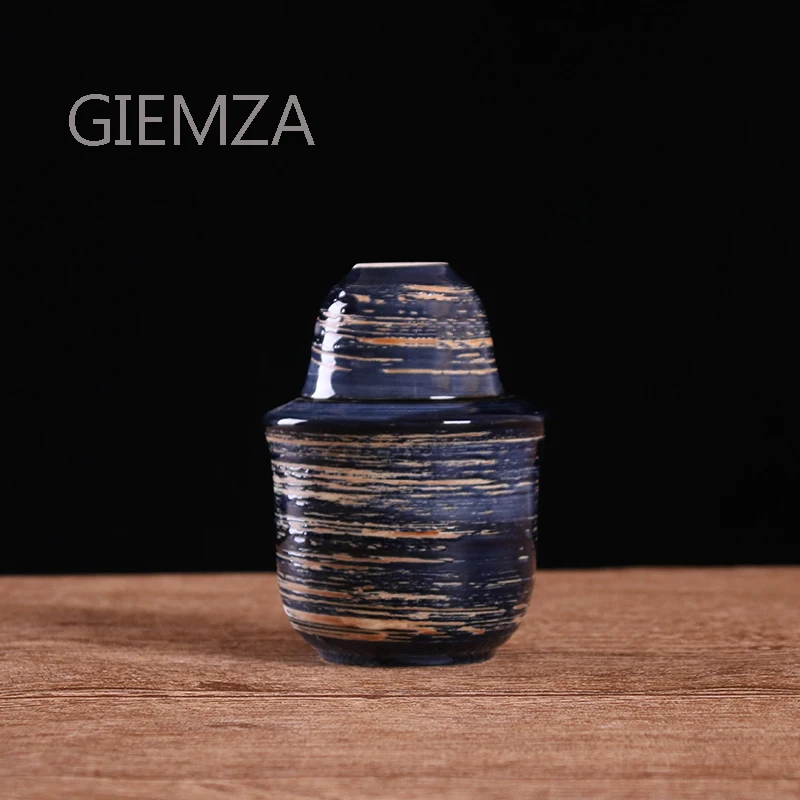 GIEMZA чашки для Саке набор теплого вина набор Guzzle японский стиль Саке кувшин для вина горячее Саке чашка ликер маленькая керамическая банка дешевый чехол