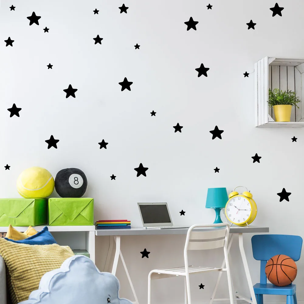 

New Cartoon Star Wall Stickers For Kids Rooms Home Decoration Children Nursery Little Stars Wall Decals Baby Bedroom Stickers