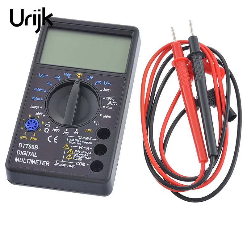 DT700B цифровой мультиметр AC/DC Вольтметр Амперметр Омметр тестер электрические