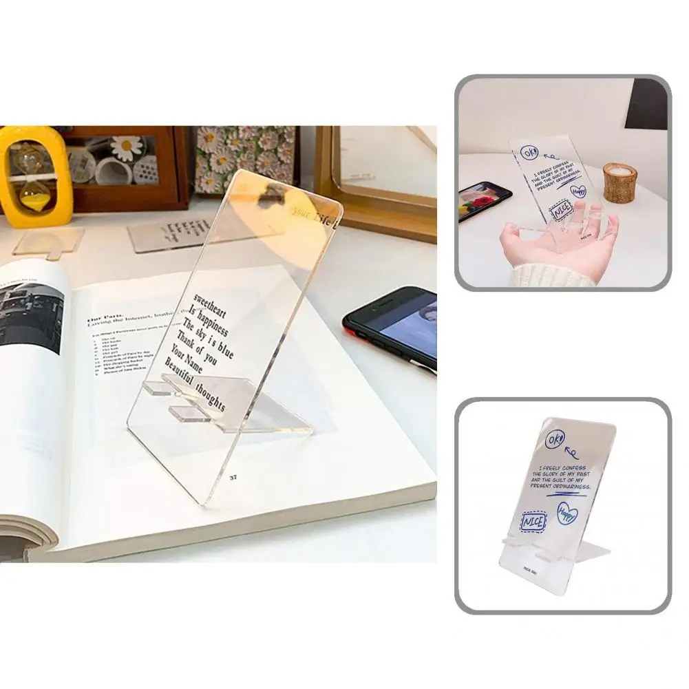 

Phone Storage Holder Useful Compact Transparent Table Phone Lazy Bracket for Tablet Mobile Phone Stand Phone Mount Stand
