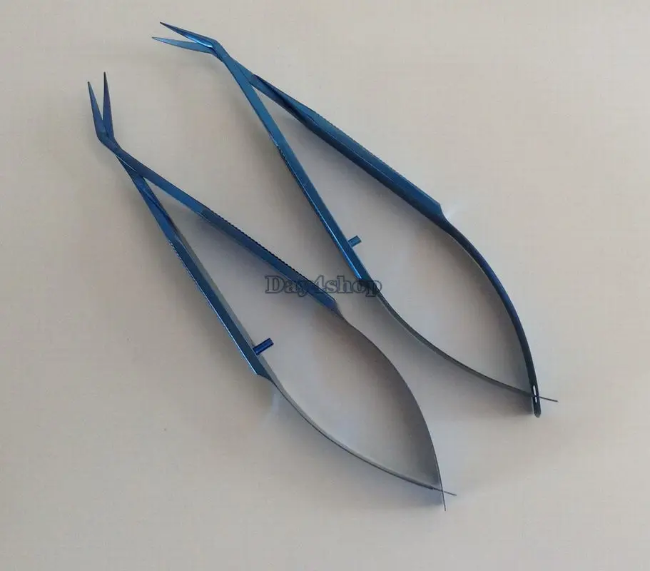 

2 шт. титановые ножницы для роговицы, офтальмологические ножницы для глаз