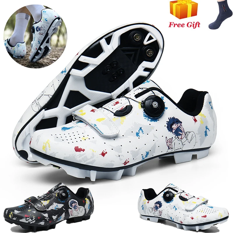 

2021 New Arrive Cycling Shoes MTB Road Bike Shoes Men Breathable Luminous Self-Locking Bicycle Shoes Professional Cycling Sports