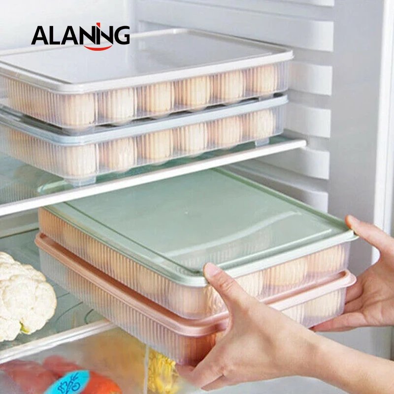 Прозрачный Пластик коробка для яиц кухонный ящик хранения 24 Сетка яйца держатель