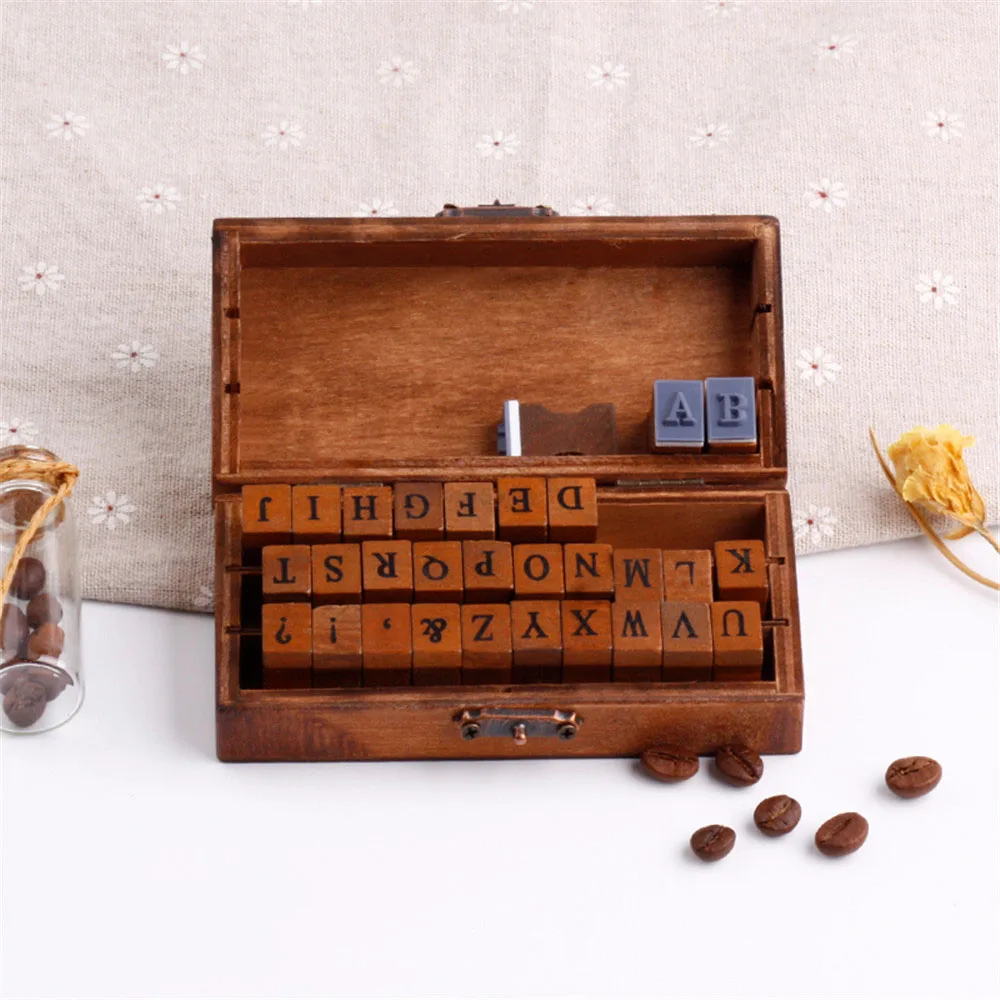 12 30 шт винтажный базовый цифровой штамп с персонажем милые канцелярские