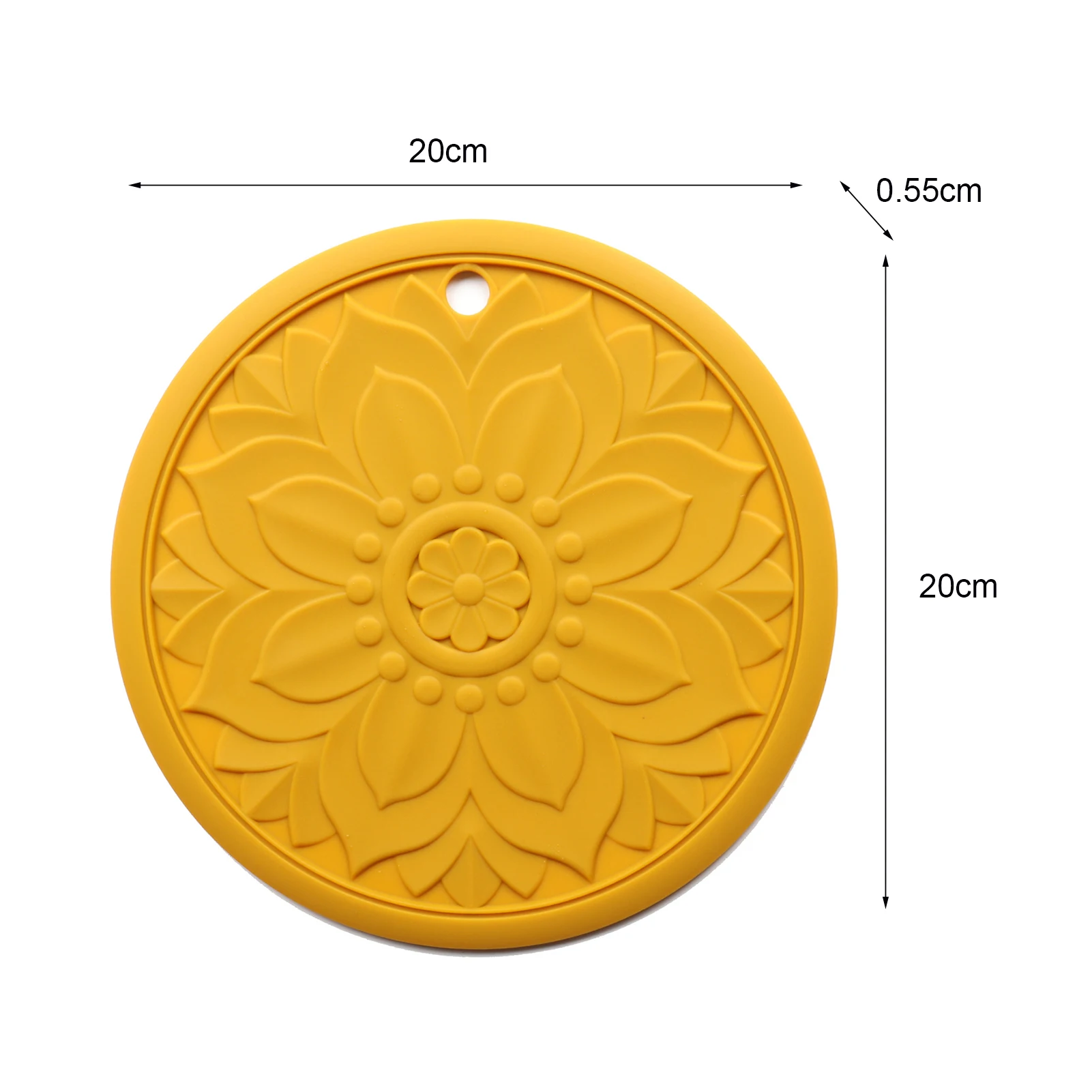 

3Pcs Exquisite Hollow Carved Silicone Round Insulation Coaster Pad Anti-scald Pot Mat Coaster Heat Resistant Placemat Home Decor