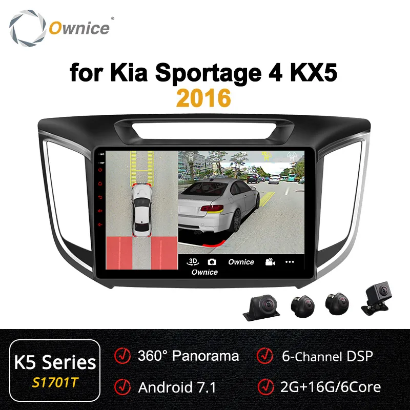 S1701 K5 Ownice K1 K2 Octa 8 Core Android 8,1 бортовой компьютер для hyundai Creta IX25 gps 2 din Автомагнитолы Navi 4G LTE - Цвет: S1701 K5