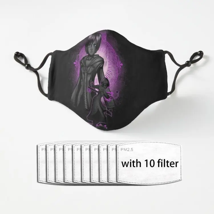 

Многоразовая защитная маска для лица Keyblade No i Xion, защитная хлопчатобумажная ткань, Пылезащитная маска с фильтром, безопасная защитная маска ...