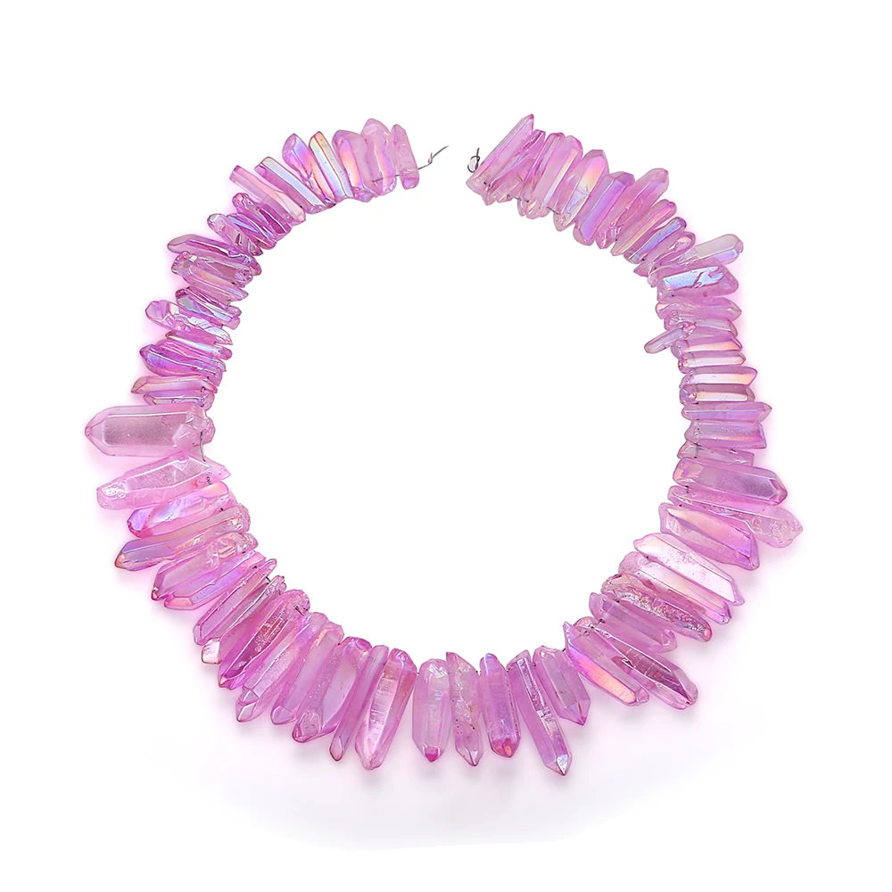 Mankuu Темный Фиолетовый Кристалл срез подвеска нерегулярные с украшением в виде