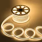 Гибкая мягкая Светодиодная лента, 220 В, 1-20 м, водонепроницаемая лента, Рождественский Декор, белыйрозовыйкрасныйсинийзеленыйRGB