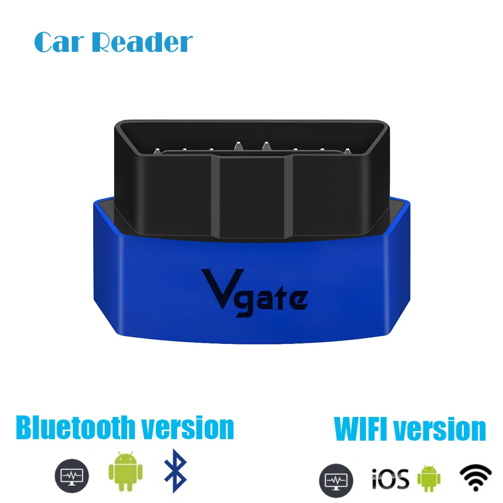 Диагностический сканер Vgate ICar ELM327 Wi Fi/Bluetooth для IOS Android и ПК OBD2 Fi|Диагностические