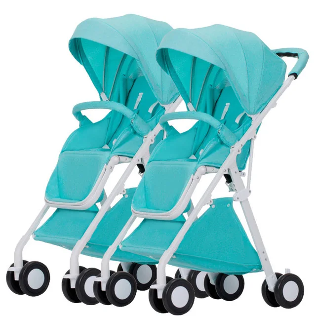 

7.8 Twin Baby Stroller Hot Twin Stroller Easy To Fold A Variety Of Colors Can Choose 0-3 Year Old
