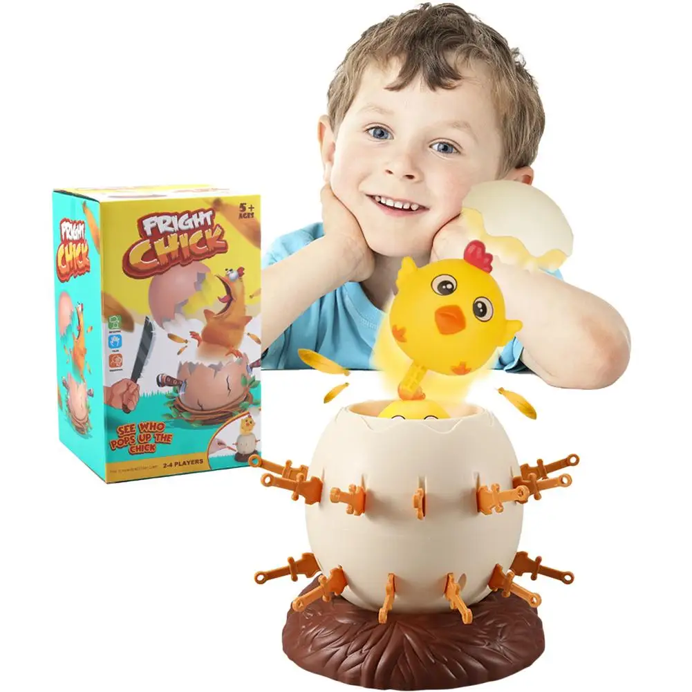 

Pop Up Chick Game KidsBoard Game With 2-6 Players Indoor Tricky Chick Barrel Games For Family Entertainment Kids Toddlers Aged 4