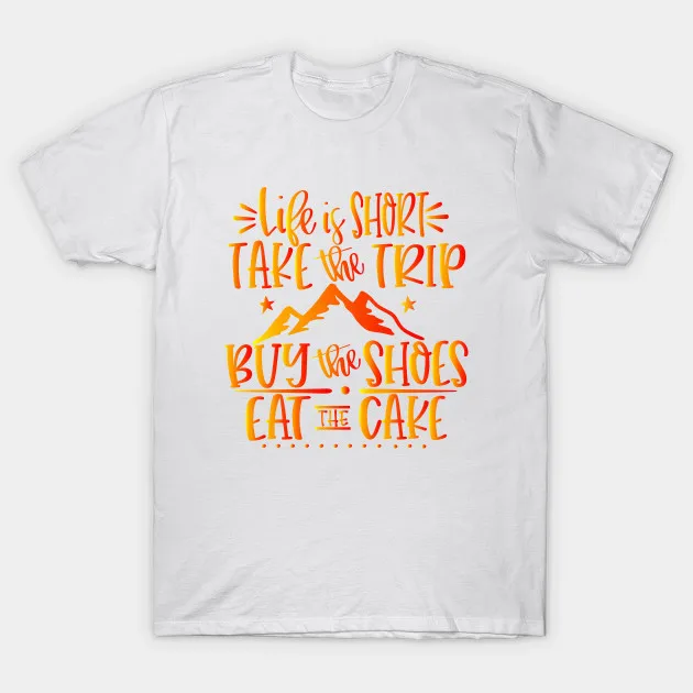 Мужская футболка жизнь коротка Футболка женская | одежда