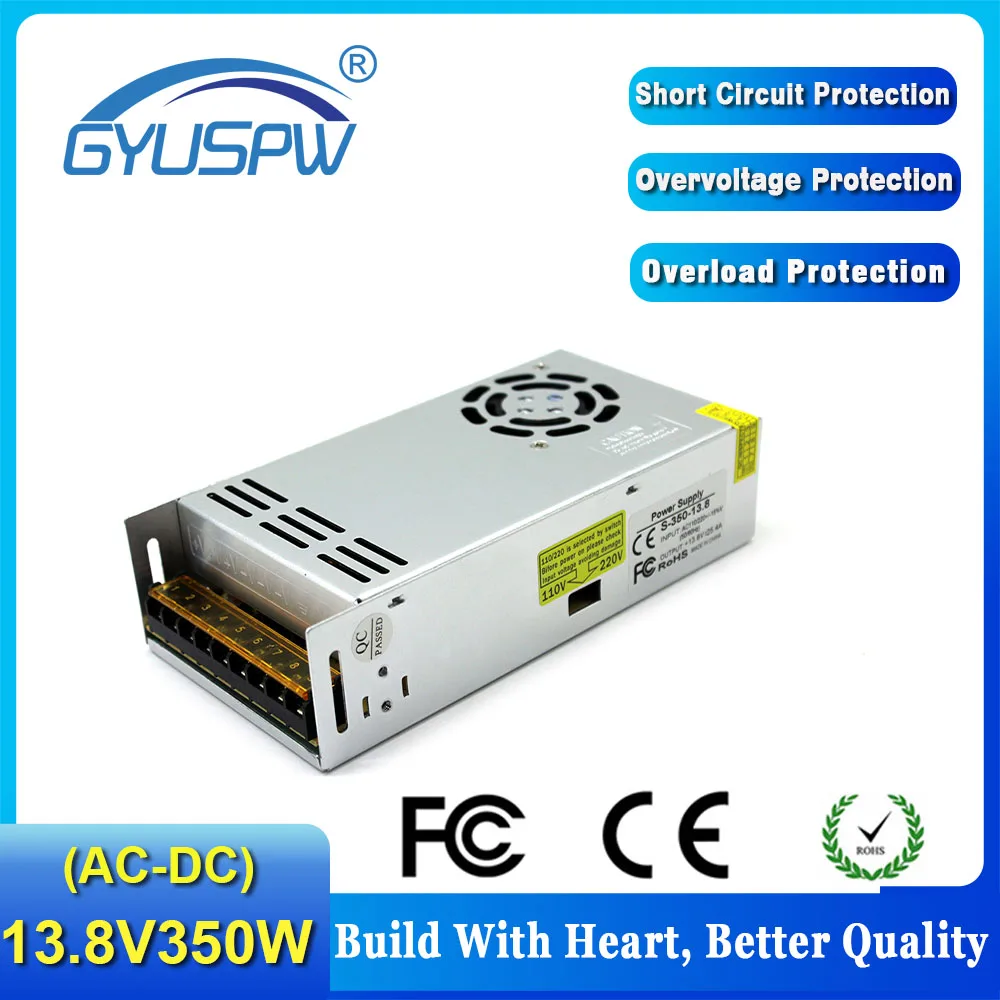 Лучшая цена dc13.8V 25.4A 350W Драйвер импульсного источника питания для Светодиодный