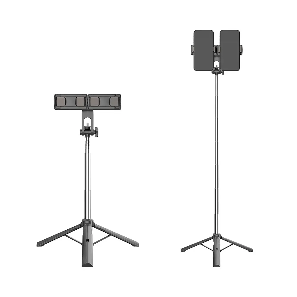 

Беспроводная селфи-палка, Телескопический монопод из нержавеющей стали, совместимый с Bluetooth, с подставкой, с основанием для смартфона