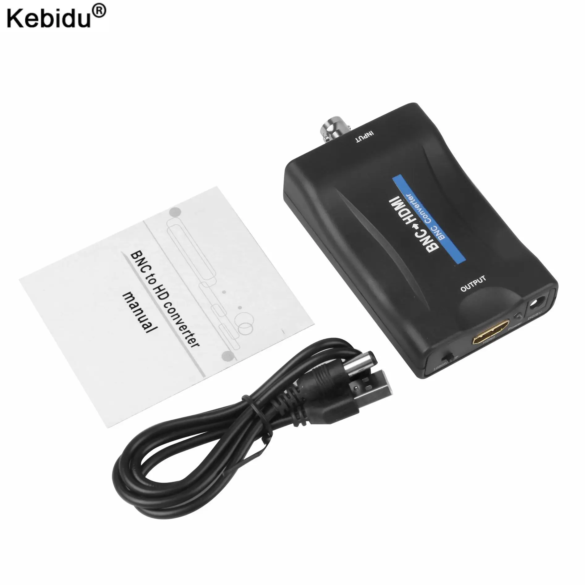 Kebidu высококачественный HD 1080P/720P видеоадаптер штекер-знаменитый дисплей BNC в