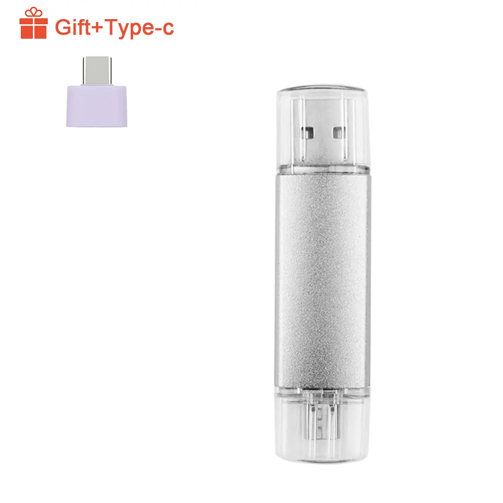 Customize Logo USB 2.0 Flash Pen Drive Metal OTG Micro Real Capacity 4GB 8GB 32GB 16GB Pendrive for PC/Android Memory Stick Gift |