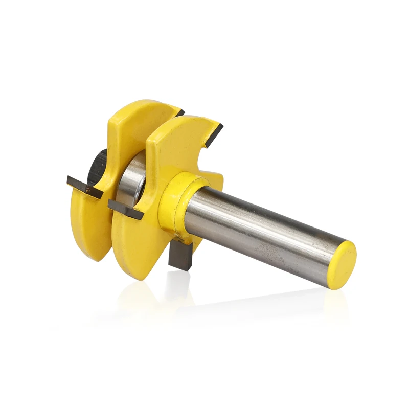

CMCP 2pcs 1/2" Shank T-Slot Milling Cutter Set 3 Teeth Tongue And Groove Router Bit For Wood Tenon Cutter Carbide End Mill