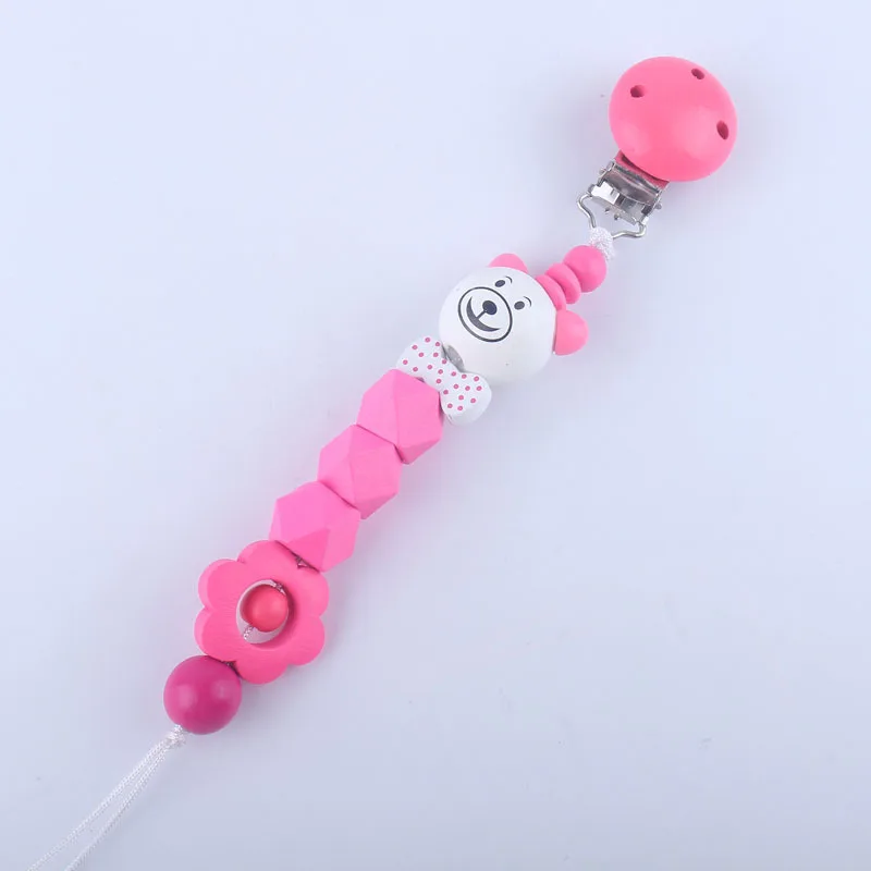 

Baby Teether Pacifier Chain Anti-drop Chain Cute Cartoon Bear Toys Pacifier Chain New Anti-lost Chain Baby Pacifier Clip