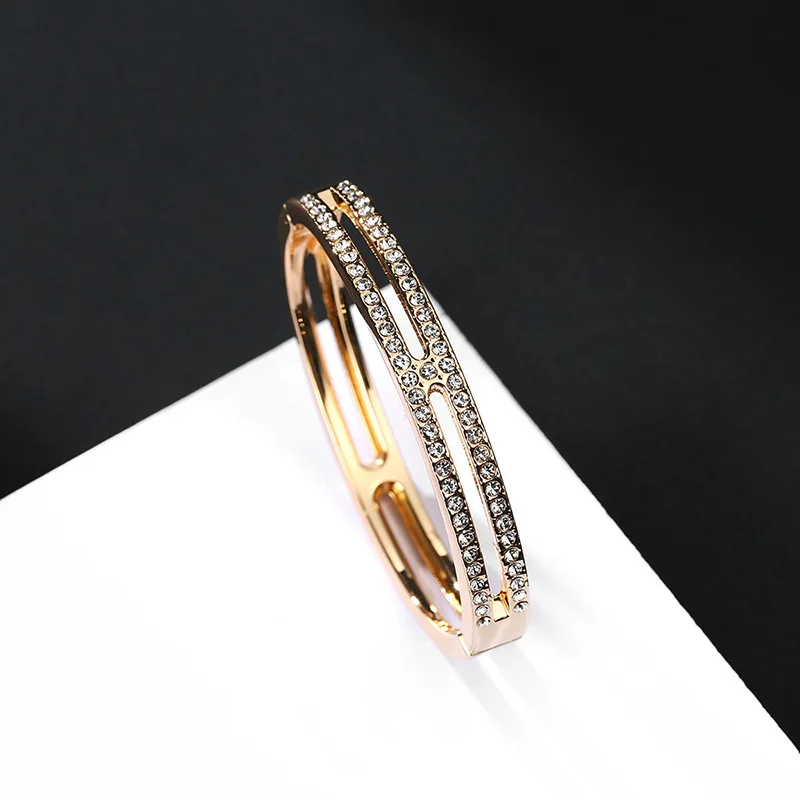 

2020 Summer New Women Girls Bracelet Popular I-shaped Gold Mirror Bangle Ladies Bracelet Jewelry