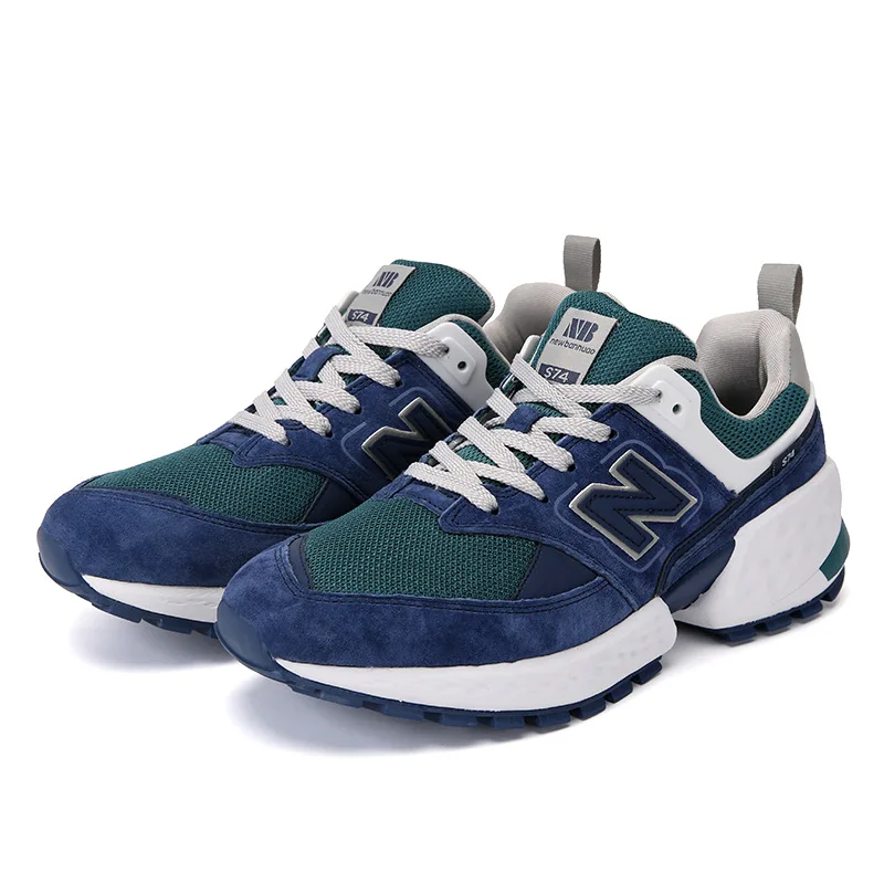 

New high-end leather balance shoes for men and women, fashionable outdoor casual walking shoes, sports couple jogging shoes