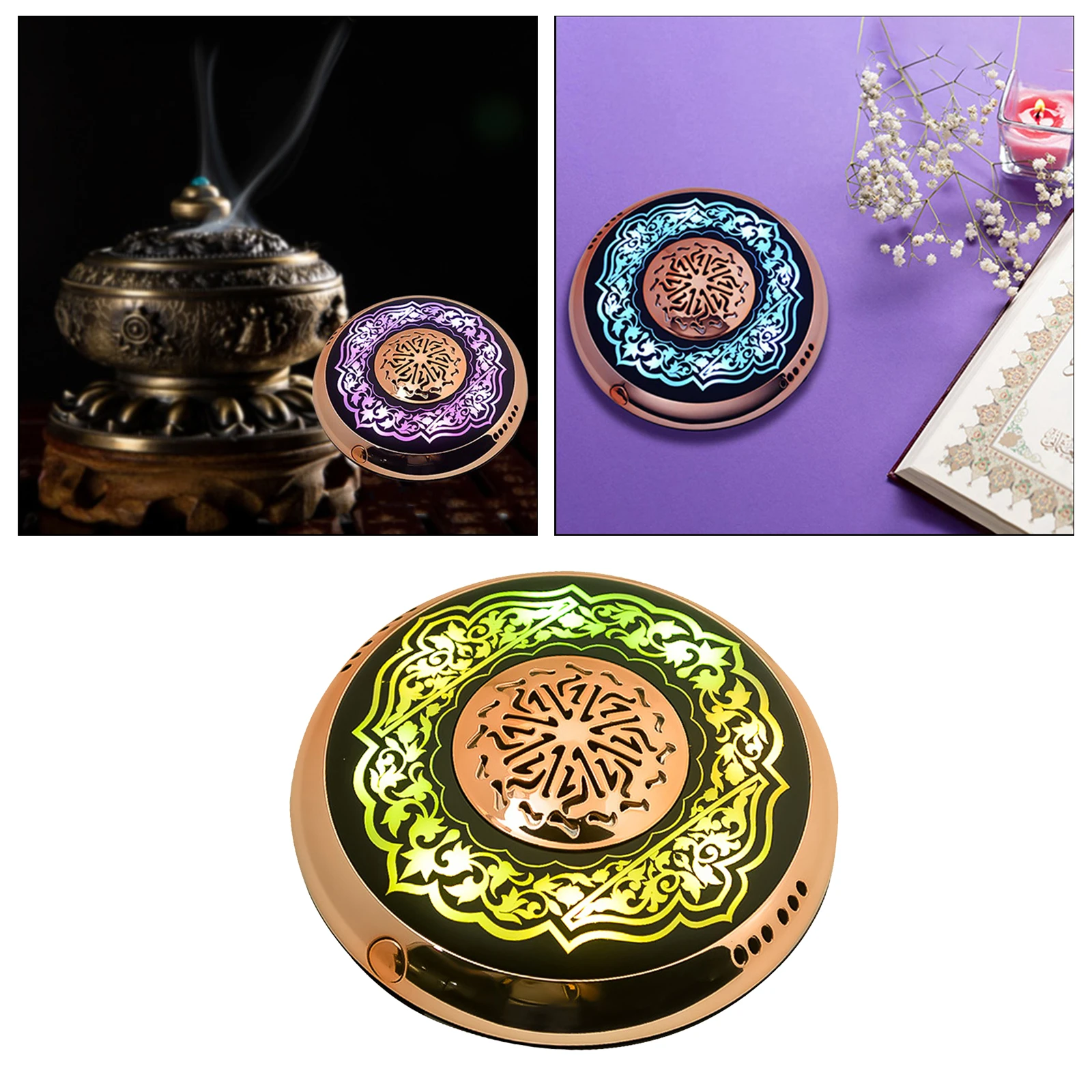 

Bluetooth Quran Speaker Aromatherapy Table Desk Lamp APP Control Islam Gift