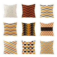 colorful geometric stripes wavy stars throw pillowcase linen 4545cm home decor waist pillow case sofa bed lumbar cushion cover