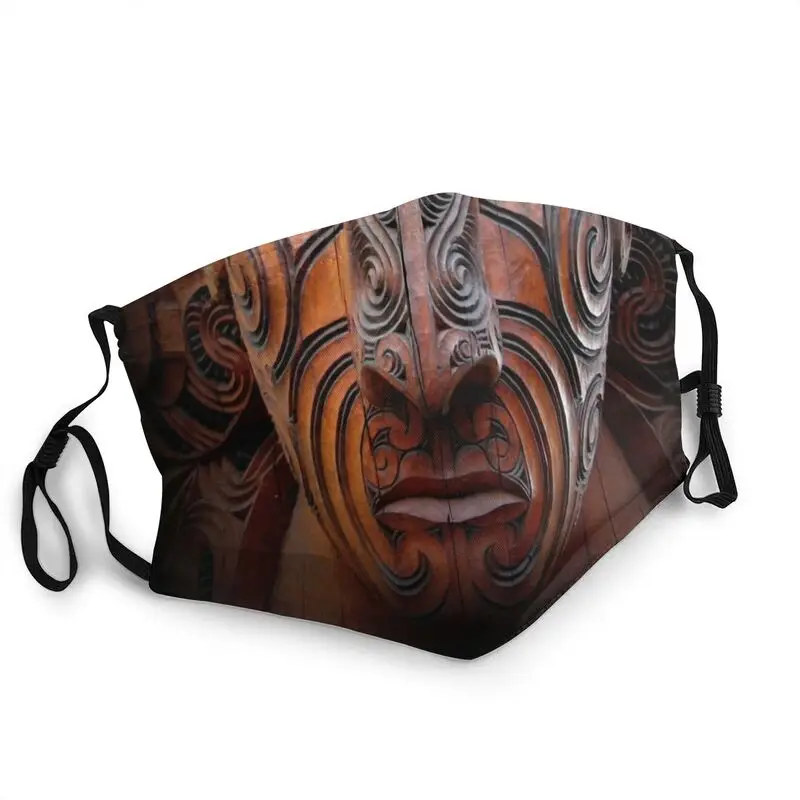 

Маска Maori для мужчин, дышащая, с резьбой по лицу, Новая Зеландия, защита от пыли, респиратор
