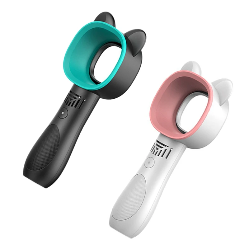 2 шт. Usb Handhold Мини кулер вентилятор перезаряжаемый портативный Leafless белый и