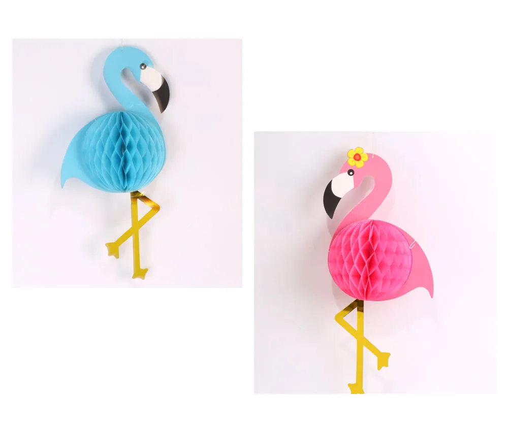 Тканевый мяч с бумажными сотами новые рождественские украшения Фламинго