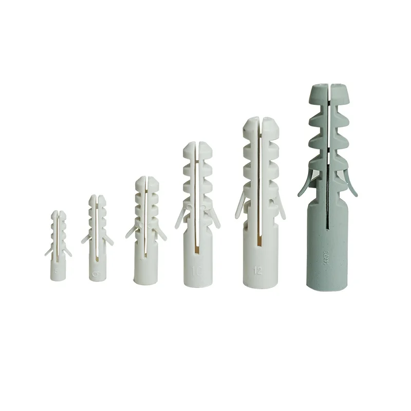 

T.K.Excellent Plastic Drywall Ribbed Anchors Solid Materials Drywall Anchor Assortment Kit,405 Pcs