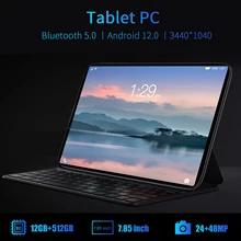 Cheap Pad K20 Tablet PC Send Keyboard 8Inch Google Play 8800mAh 5G 12Core GPS WPS Office 12GB RAM 51