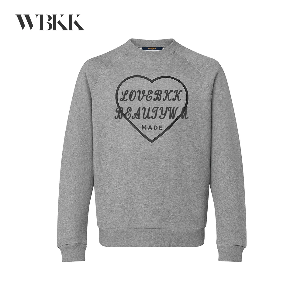 

WBKK L SS2021 зимняя новая Толстовка с принтом сердца # wfmd2394