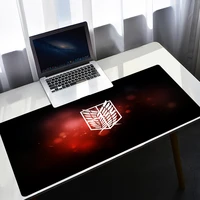 anime desk mat pad gaming mousepad attack on titan 900x400mm waterproof rubber mouse pad gamer for csgo computer keyboard carpet