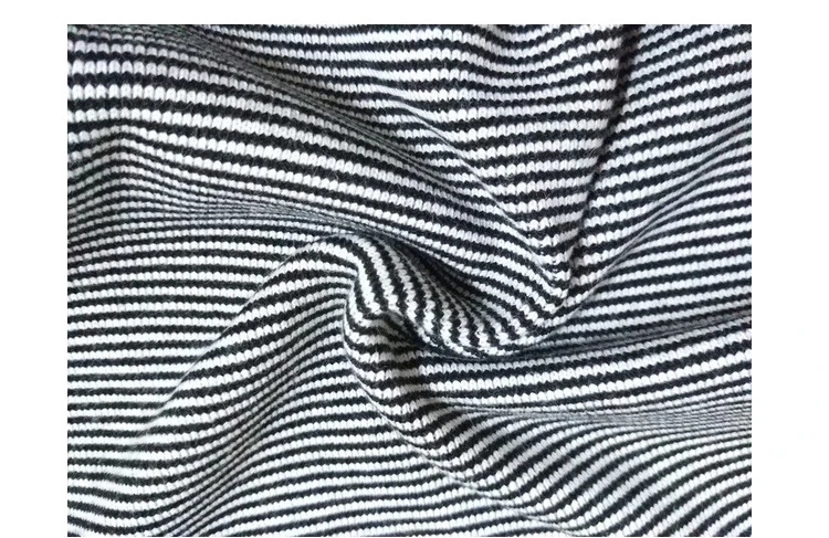 Женский свитер Осень-зима Корейская версия новинка 2020 черный белый полосатый с