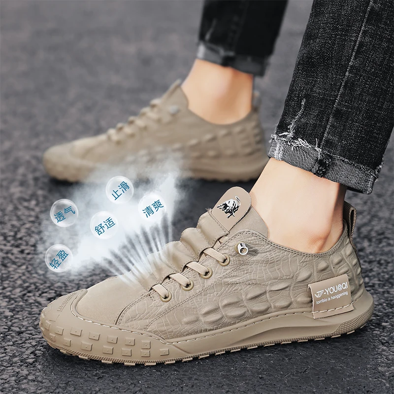 

Men's shoes summer 2021 new trend casual sports breathable sneakers spring soft bottom non-slip flat bottom