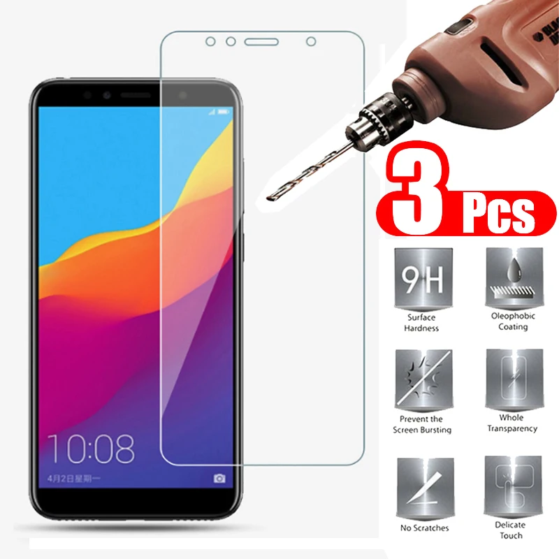 3 шт. защитная пленка для экрана Huawei Honor 7C 7A закаленное стекло Защитная Pro Ru 7apro 7 A