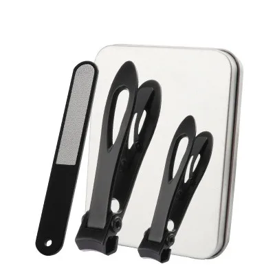 

Черные и Серебристые кусачки для ногтей, триммер, резак из нержавеющей стали, принадлежности для маникюра, красота, инструмент для педикюра,...