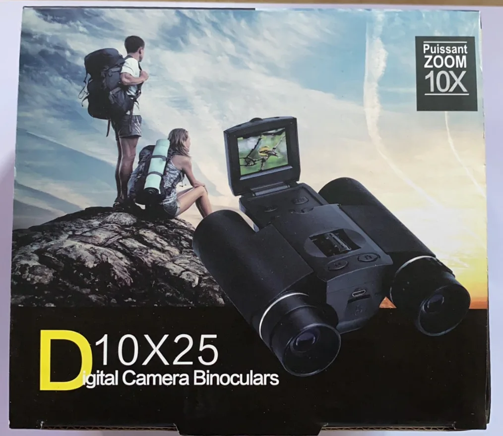 

10X25 Outdoor Binocular with 1.5'' LCD Screen Video Photo Recorder Binoculars Telescope Camping Hiking Equipment