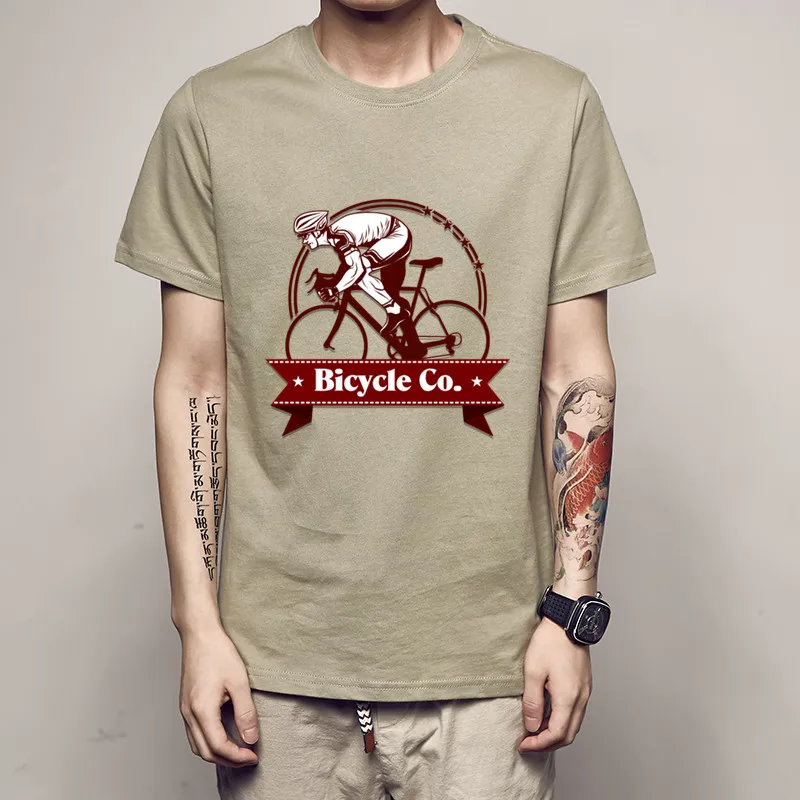 Велосипедные футболки 3D Для мужчин мужской большой заказ бесплатная короткий