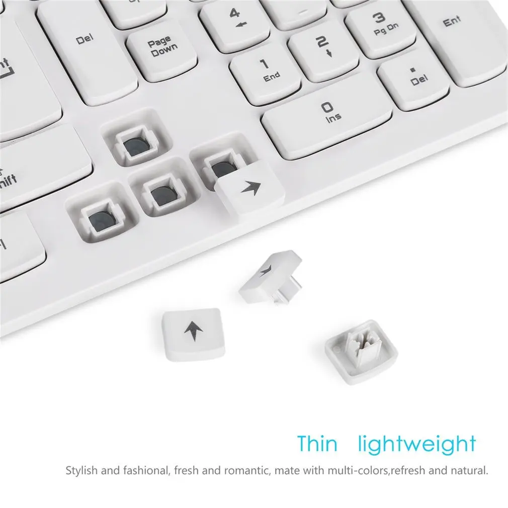 Ultra-thin Chocolate Wired Keyboard Desktop Office Home Games Slim Mute Computer 104 Keys Full-size Ergonomic Design | Компьютеры и