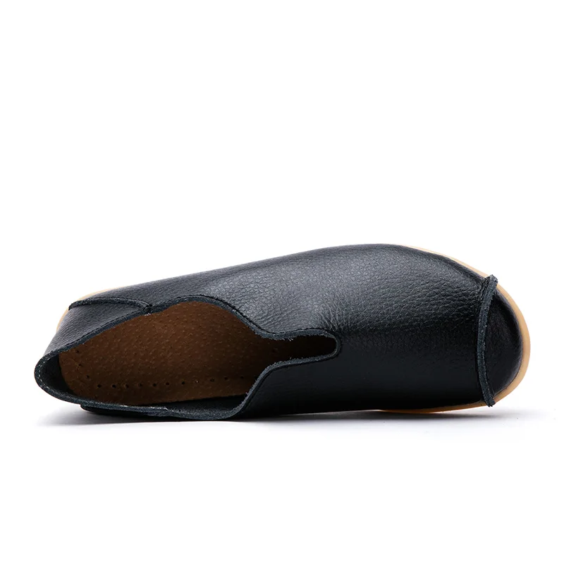 Туфли OZERSK женские кожаные дышащие Нескользящие балетки модная Всесезонная обувь