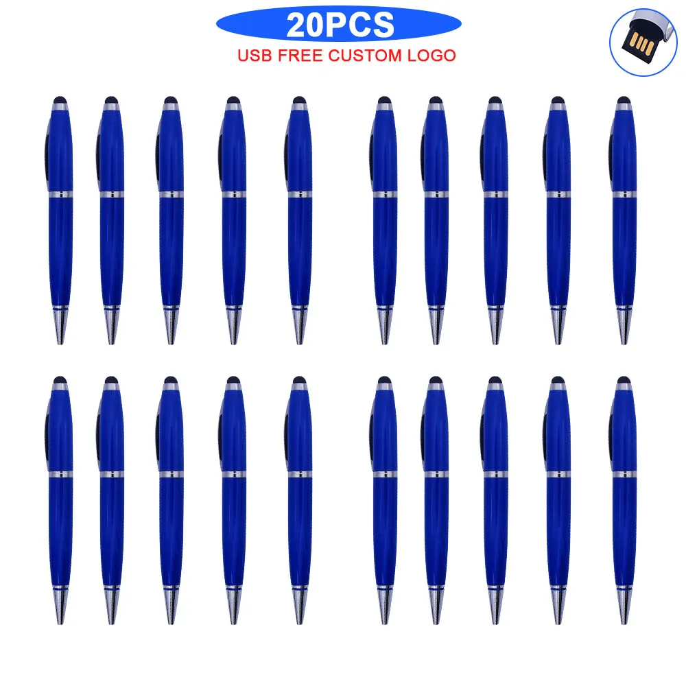 

20pcs Custom free logo metal USB 2.0 flash drive 4G 8G 16GB 32GB 64GB 128G Personalise Pen Drive USB Memory Stick U disk gift