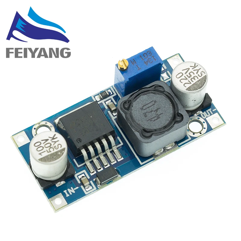 100pcs LM2596 LM2596S-ADJ DC-DC 4.5-40V adjustable/5V step-down power Supply module | Электронные компоненты и