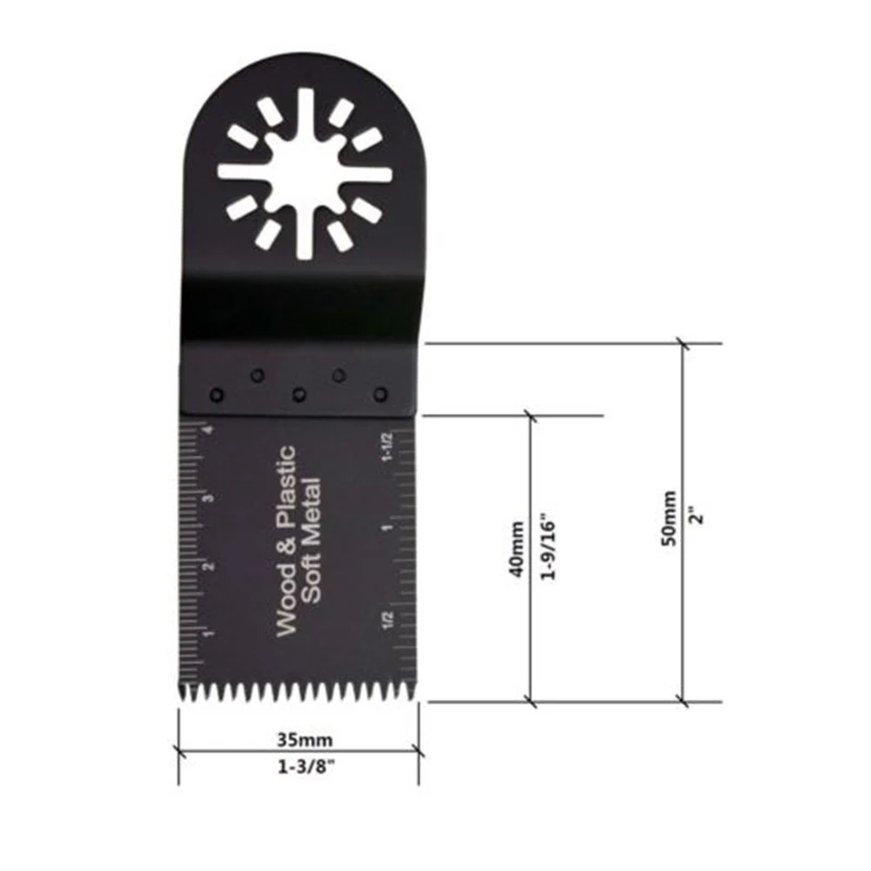 

10Pack Oscillating Multi Tool Saw Blades For Fein RIDGID Ryobi Milwaukee 58CrV