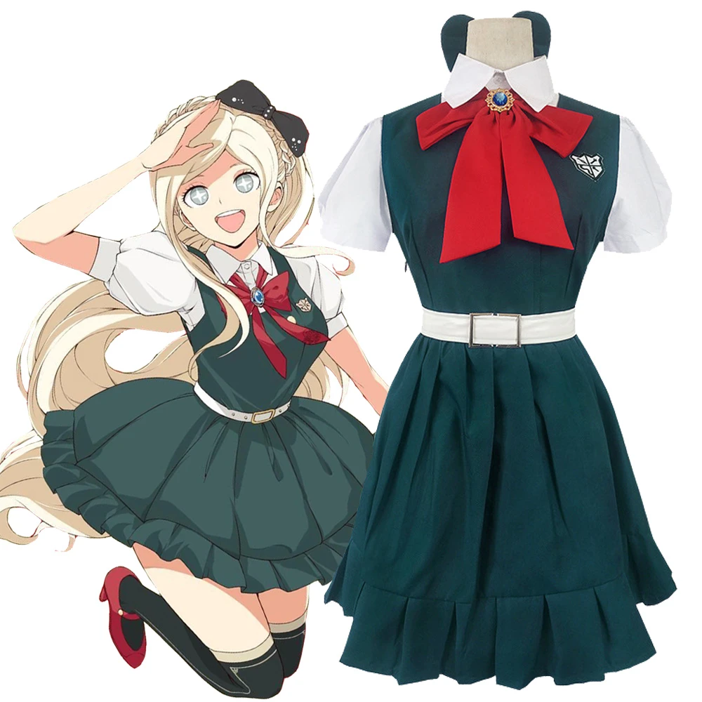 

Danganronpa 2 Despair Sonia Nevermind Cosplay Costume Woman Girls School Uniform Halloween Party Costume With Wig