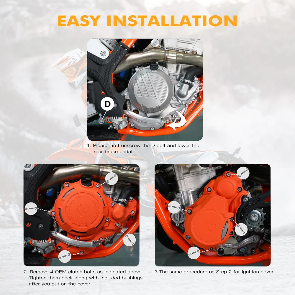 Защитная крышка муфты зажигания NiceCNC для мотоцикла KTM EXCF 250 350 2017-2022 XCFW 2020-2022