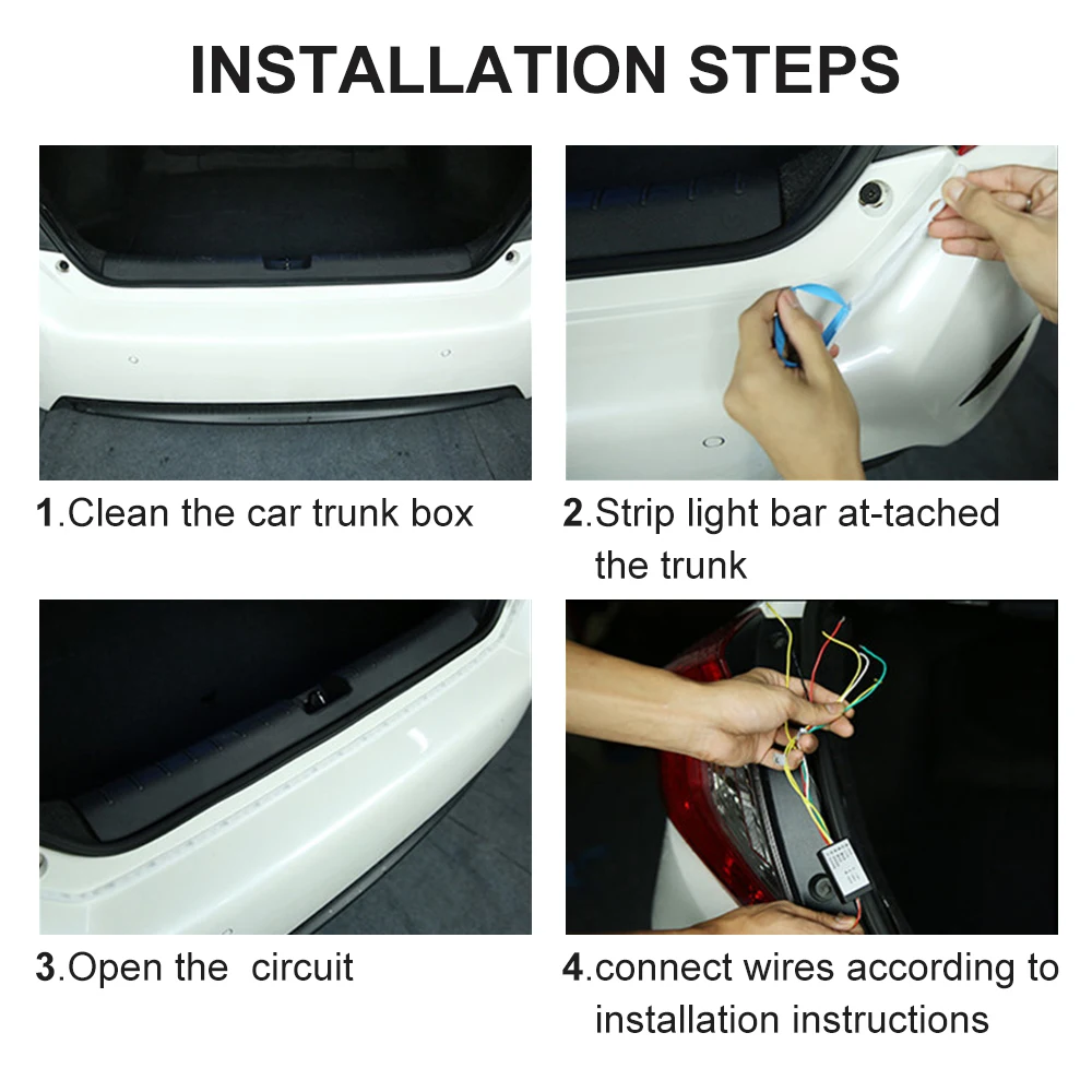 120 см/150 см динамическая лента плавающая дополнительная стоп-лампа светодиодный